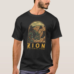 Camiseta Zion National Park Utah O Emblem Vintage