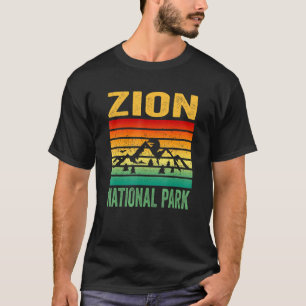 Camiseta Zion National Park Utah Retro Vintage Sunset Souve