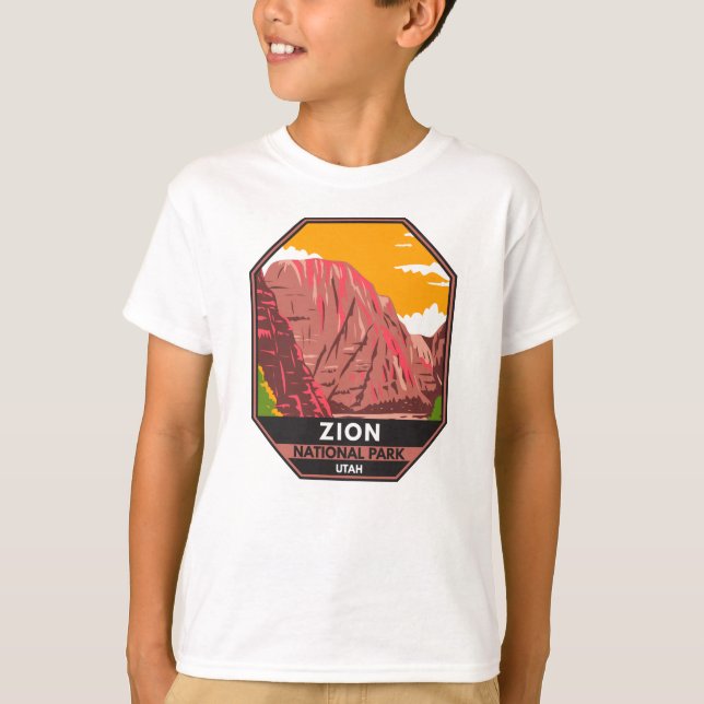 Camiseta Zion National Park Utah Vintage (Frente)