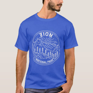 Camiseta Zion National Park Utah Vintage Monoline