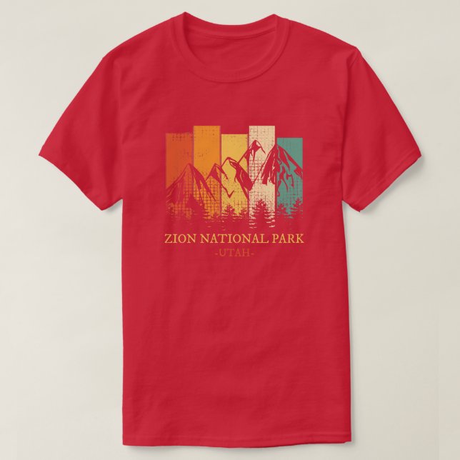 Camiseta Zion National Park Vintage 3 (Frente do Design)