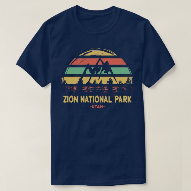 Camiseta Zion National Park Vintage 5 (Frente do Design)