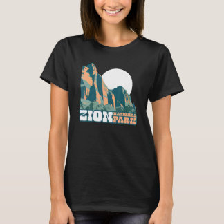Camiseta Zion National Park WPA Poster Style Graphic Utah