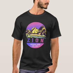 Camiseta Zion National Park WPA Poster Style Graphic Utah