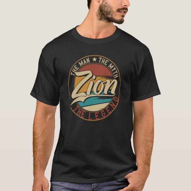 Camiseta Zion O homem mito a lenda (Frente)