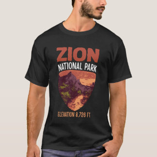 Camiseta Zion PARQUE NACIONAL ZION ELEVAÇÃO 8 726 PÉS C HUM