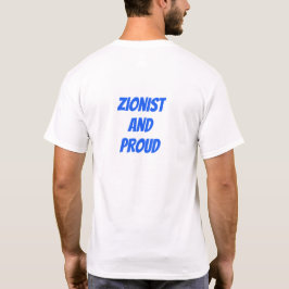 Camiseta Zion Zion, sionista e orgulhosa de Israel
