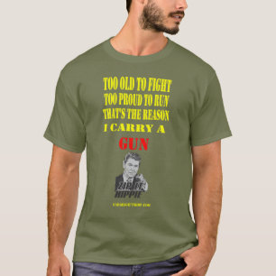 CAMISETA ZIP HIPPIE, MUITO VELHO PARA LUTAR, MUITO ORGULHOS