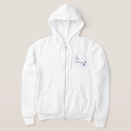 Camiseta Zip Hoodie com logotipo de autor