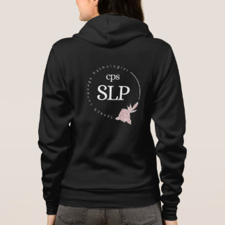 Camiseta Zip Up Hoodie - Logotipo Floral Claro