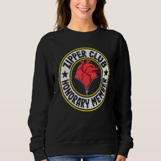 Camiseta Zipper Club Honorary Member Bypass Open Heart Surg