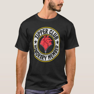 Camiseta Zipper Club Honorary Member Bypass Open Heart Surg