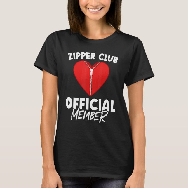 Camiseta Zipper Club Open Heart Surgery Recovery (Frente)