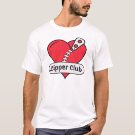 Camiseta Zipper Club Open Heart Surgery Survivor Funny