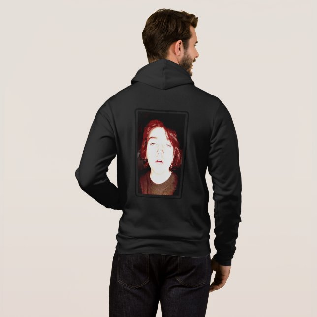 Camiseta Zipper Hoodie Sweatshirt (Parte Traseira Completa)