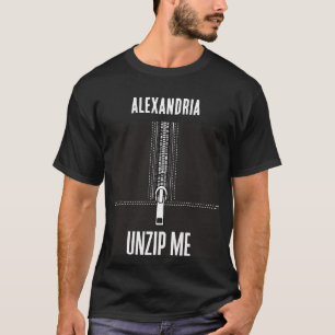 Camiseta Zipper Unzip Aqui Texto Personalizável Engraçado