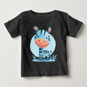 Camiseta Zippity, Zebra - Cute Safari Baby Bodyfit