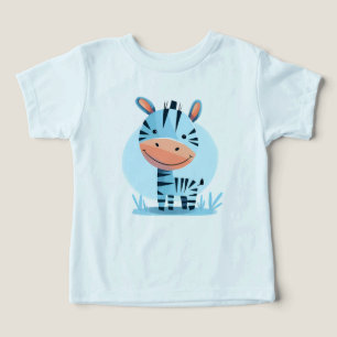 Camiseta Zippity, Zebra - Cute Safari Baby Bodyfit