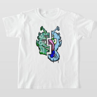 Camiseta Zippy Trippy Alienígena Dazs 2 Rostos Xo/Ice k