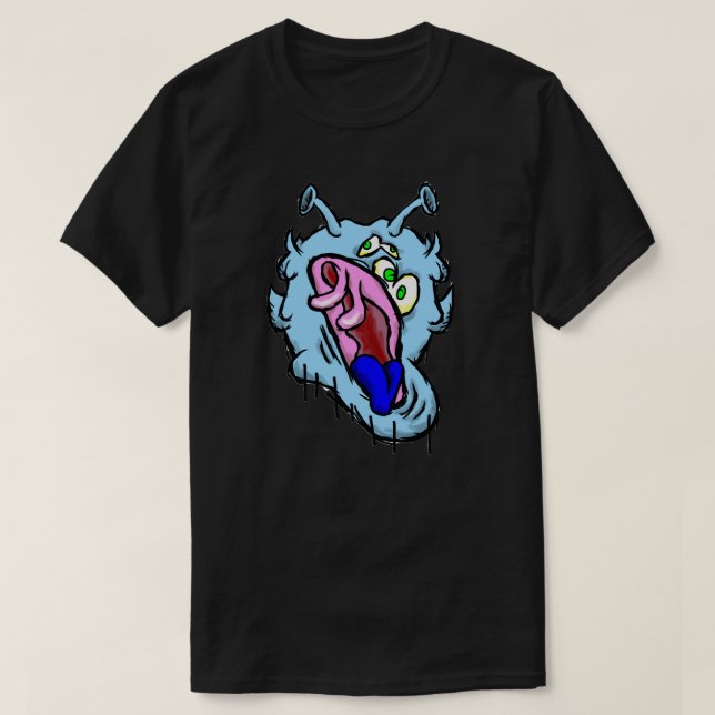 Camiseta Zippy Trippy Alienígena Dazy (Frente do Design)