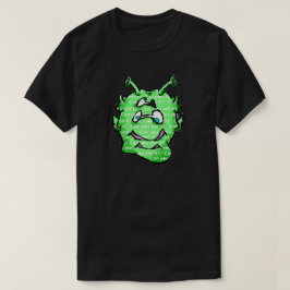 Camiseta Zippy Trippy Alienígena fica verde