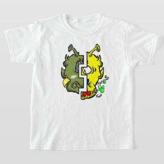 Camiseta Zippy Trippy Alienígena Ocorre 2 Rostos Yello/Gre 