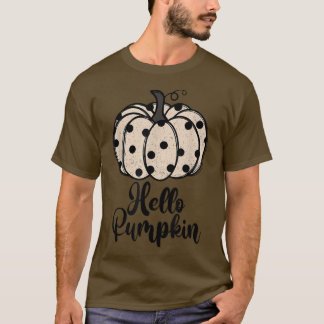 Camiseta Zj4w Hello Pumpkin White Pumpkin Ouumpkin Outono O