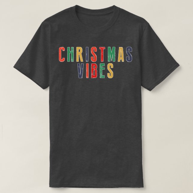 Camiseta ZjDm Natal Vibes Feliz Natal Vibes Dezembro (Frente do Design)