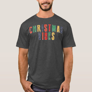 Camiseta ZjDm Natal Vibes Feliz Natal Vibes Dezembro