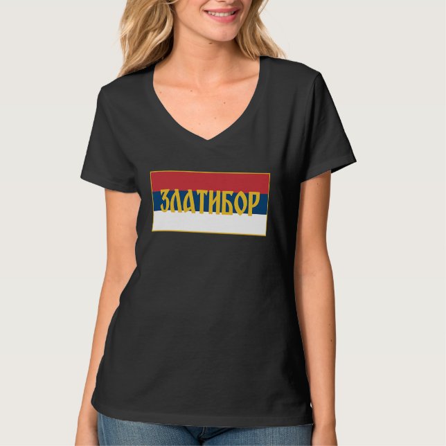 Camiseta Zlatibor Planina Tornik Srpska Zastava Serbian Fla (Frente)