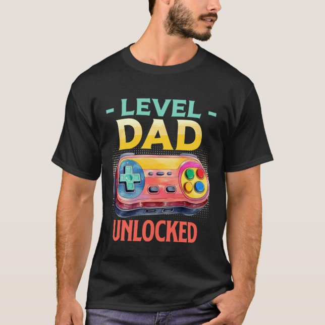 Camiseta Zocker Papa DAD LEVEL UNLOCKED EST 2026 Soon-to-be (Frente)