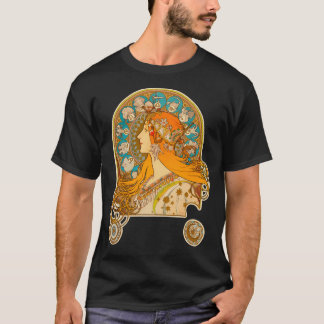 Camiseta Zodiac (1896) - Alphonse Mucha. Alto
