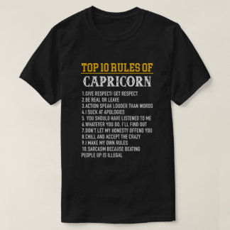 Camiseta Zodiac Birthday Capricorn Sea Goat