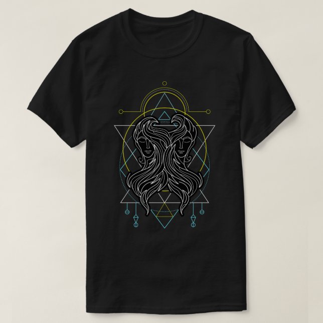 Camiseta Zodiac Gemini (Frente do Design)