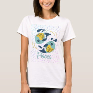 Camiseta Zodiac Peixe de Peixes Moderna