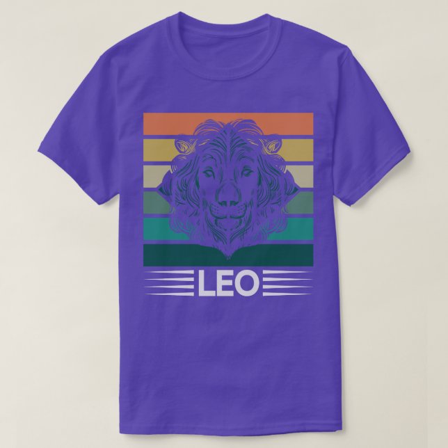 Camiseta Zodiac Retro Leo (Frente do Design)