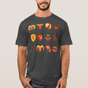 Camiseta Zodiac Sinais Halloween Zodiac Horoscope Astrologi