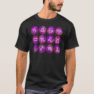 Camiseta Zodiac Sinaliza De Volta Ao Horoscópio Escolar Zod