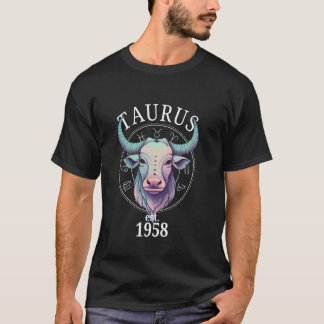 Camiseta Zodiac Taurus Bull Born in 1958