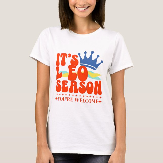 Camiseta ZodiacLEO Season Você Bem-Vindo (Frente)