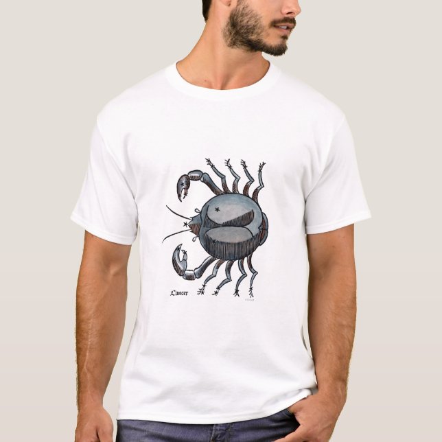Camiseta Zodíaco: Cancer na cor (Frente)