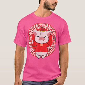 Camiseta Zodíaco chinês Pig 422