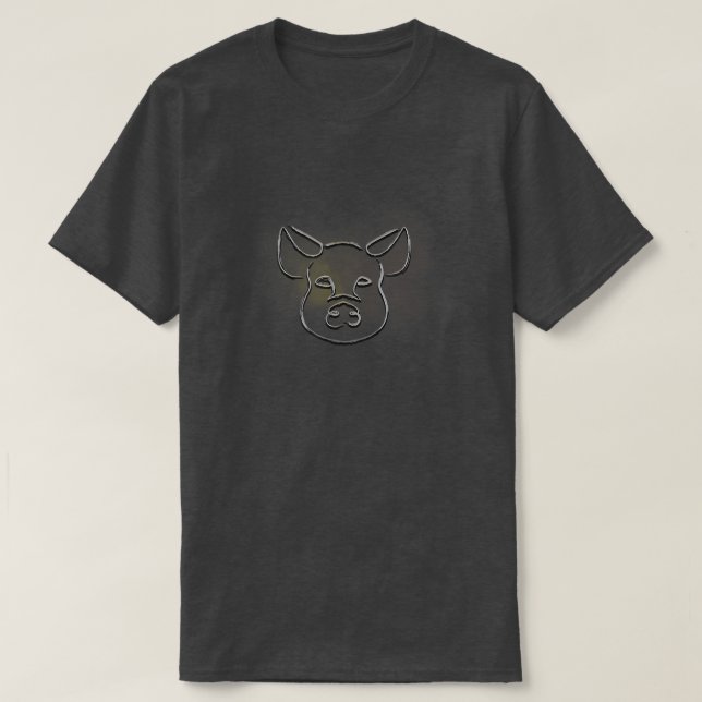 Camiseta Zodíaco chinês Pig 424 (Frente do Design)
