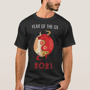 Camiseta Zodíaco Chinês Ying Yang Ano Da Ox 2021 1