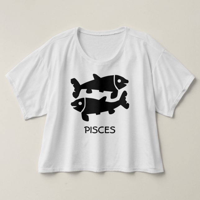 Camiseta Zodíaco dos peixes (Frente do Design)