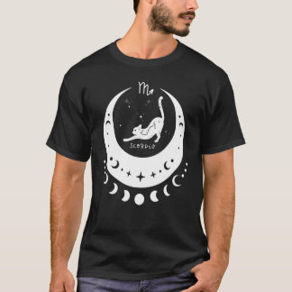 Camiseta Zodíaco Escorpião Horóscopo Signo Astrológico Gato