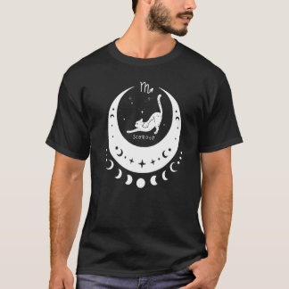 Camiseta Zodíaco Escorpião Horóscopo Signo Astrológico Gato