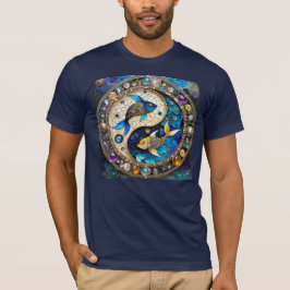 Camiseta Zodíaco - Peixes Yin e Yang