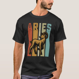 Camiseta Zodíaco Retro Áries Estilo Vintage Astrologia