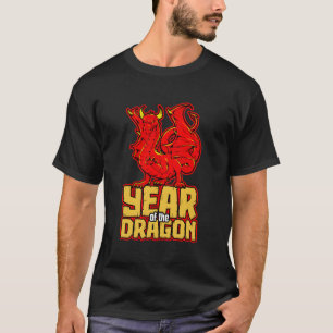 Camiseta Zodiacs Dragon Dragon Happ, um ano novo em vietnam